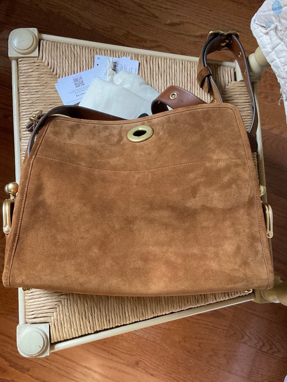 Coach Haversack Large in Suede - Picture 8 of 10